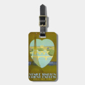 ヴィンテージのパリオリエント急行旅行ポスターラベル ラゲッジタグ (正面縦)