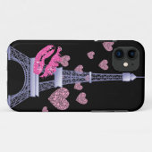 ヴィンテージのパリ愛エッフェル塔のiphone 5の場合 Case-Mate iPhoneケース (裏面(横))