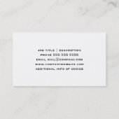 ヴィンテージのパンのイラストレーション、黒い線画 名刺 (裏面)