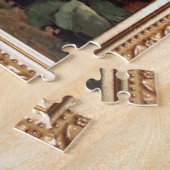 ヴィンテージのパンジーとシ素朴ーン ジグソーパズル (側面)