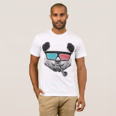 ヴィンテージのパンダの3Dガラス Tシャツ (正面フル)