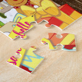 ヴィンテージのパーソナライズなクリスマスのジグソーパズル ジグソーパズル (側面)