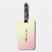 ヴィンテージのパーソナライズなレトロの女性フィギュアスケート ラゲッジタグ (裏面縦)