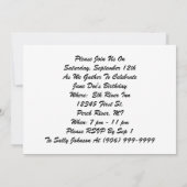 ヴィンテージのパーティーの友人お祝いの招待状 招待状 (裏面)