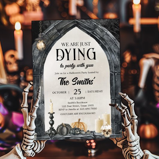 ヴィンテージのパーティーハローウィンパーティ 招待状