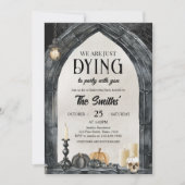 ヴィンテージのパーティーハローウィンパーティ 招待状 (正面)