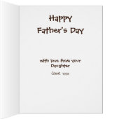 ヴィンテージのパ最高のパ引用文写真カード (内側(右))