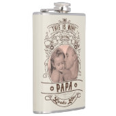 ヴィンテージのパ最高のパ引用文写真 フラスク (右)