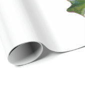 ヴィンテージのヒイラギの葉の果実のクリスマスの休日 ラッピングペーパー (ロールコーナー)