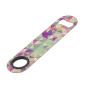 ヴィンテージのヒップスターの幾何学的なパターン スピード栓抜き (裏面アングル)