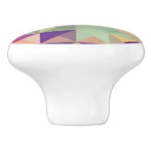 ヴィンテージのヒップスターの幾何学的なパターン セラミックノブ (側面)