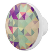 ヴィンテージのヒップスターの幾何学的なパターン セラミックノブ (右)