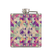 ヴィンテージのヒップスターの幾何学的なパターン フラスク (裏面)
