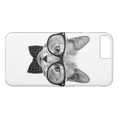 ヴィンテージのヒップスター猫 Case-Mate iPhoneケース (裏面(横))