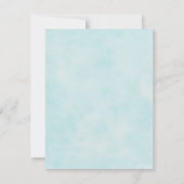 ヴィンテージのヒトデとレース オーシャンブルーの詳細 招待状 (裏面)