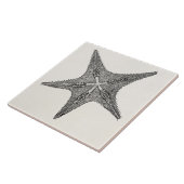 ヴィンテージのヒトデの旧式な星の魚のテンプレート タイル (側面)