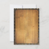 ヴィンテージのヒマワリの国のベビーシャワーのビンゴのゲーム 招待状 (裏面)