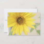 ヴィンテージのヒマワリの織り目加工の結婚式の招待状 招待状 (裏面)