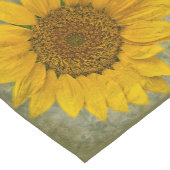 ヴィンテージのヒマワリパターンテーブルのランナー ショートテーブルランナー (コーナー)