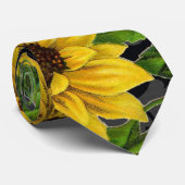 ヴィンテージのヒマワリパターン ネクタイ (ロール)