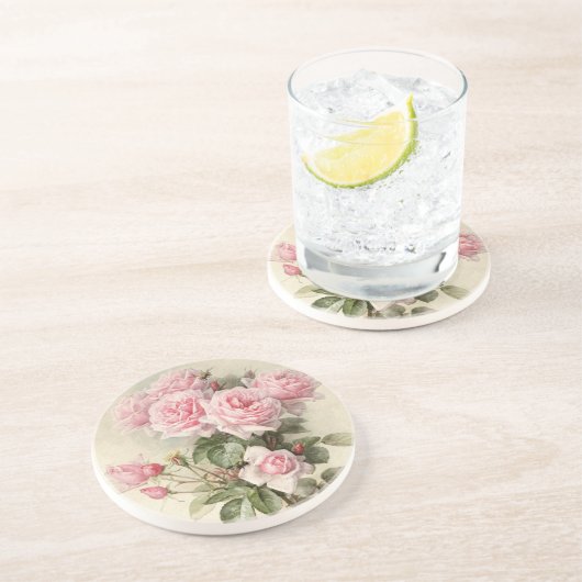 ヴィンテージのビクトリアンでロマンチックなバラ コースター (側面)