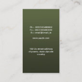 ヴィンテージのビクトリアンで旧式なスタイルの名刺 名刺 (裏面)