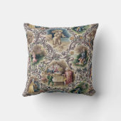 ヴィンテージのビクトリアンなおとぎ話の枕投球 クッション (裏面)