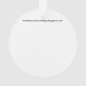 ヴィンテージのビクトリアンなクリスマスの女性 オーナメント (裏面)