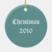 ヴィンテージのビクトリアンなクリスマスの芸術のオーナメント セラミックオーナメント (裏面)