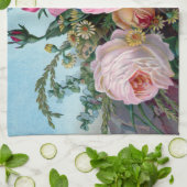 ヴィンテージのビクトリアンなバラの台所タオル キッチンタオル (折り畳み)