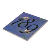 ヴィンテージのビクトリアンなバラの屋家番号のタイル タイル (側面)