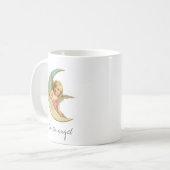 ヴィンテージのビクトリアンな地球の天使の月の女の子 コーヒーマグカップ (正面左)