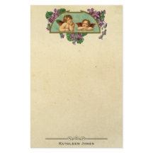 ヴィンテージのビクトリアンな天使の芸術|のカスタムのヴィンテージの紙