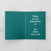 ヴィンテージのビクトリアンな女の子の年賀状 シーズンカード (内部)