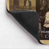 ヴィンテージのビクトリアンな子供のコラージュのマウスパッド マウスパッド (コーナー)