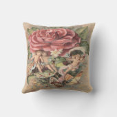 ヴィンテージのビクトリアンな枕投球 クッション (裏面)