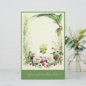 ヴィンテージのビクトリアンな熱帯静止した 便箋 (スタンド正面)