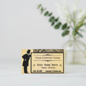 ヴィンテージのビクトリアンな紳士の古いペーパークラシック 名刺 (スタンド正面)