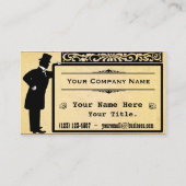 ヴィンテージのビクトリアンな紳士の古いペーパークラシック 名刺 (正面)