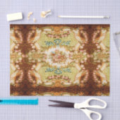 ヴィンテージのビクトリアンな花のエレガントなティッシュペーパー 薄葉紙 (クラフト)