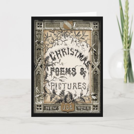 ヴィンテージのビクトリアンな表紙のクリスマスカード シーズンカード (正面)