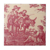 ヴィンテージのビクトリアンなToileのセラミックタイル タイル (正面)