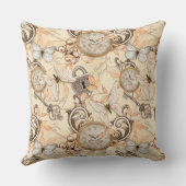 ヴィンテージのビクトリアンみすぼらしいシックなカントリーパターン クッション (裏面)