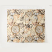 ヴィンテージのビクトリアンみすぼらしいシックなカントリーパターン タペストリー (正面(横))