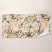 ヴィンテージのビクトリアンみすぼらしいシックなカントリーパターン バスタオル (バスタオル)