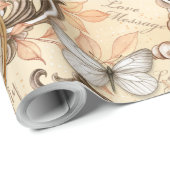 ヴィンテージのビクトリアンみすぼらしいシックなカントリーパターン ラッピングペーパー (ロールコーナー)