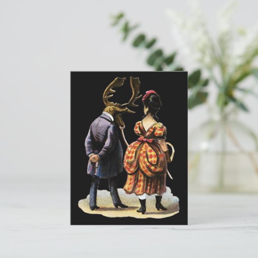 ヴィンテージのビクトリアン奇数はがき ポストカード (スタンド正面)