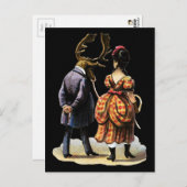 ヴィンテージのビクトリアン奇数はがき ポストカード (正面/裏面)