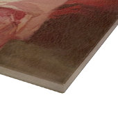 ヴィンテージのビクトリア時代の人のばら色の水彩画 カッティングボード (角)