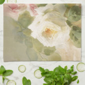 ヴィンテージのビクトリア時代の人のばら色の水彩画 キッチンタオル (折り畳み)